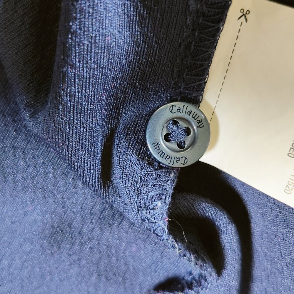 Callaway Short Sleeve Polo Shirt Men's XXL Blue Opti-Dri Golf - Picture 6 of 9